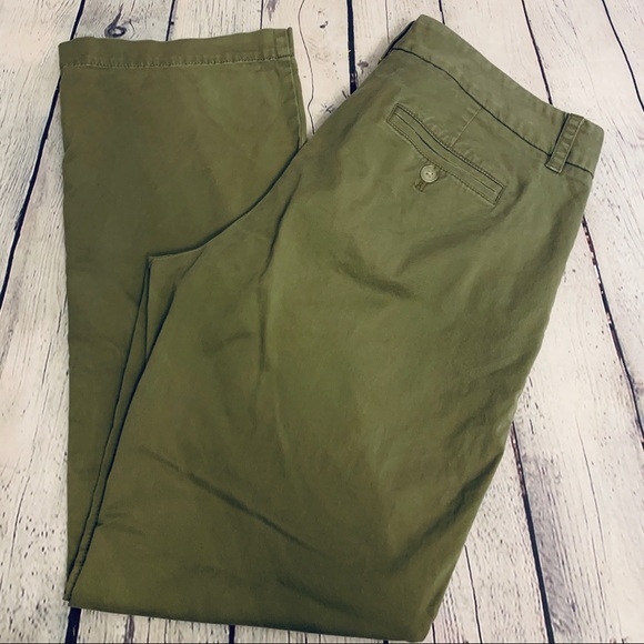 J. Crew Factory Pants - JCrew Factory |  Stretch Olive Khaki Pants Sz 10